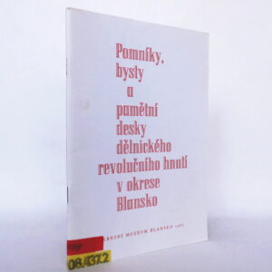 Pomníky, bysty a pamětní desky dělnického revolučního hnutí v okrese Blansko