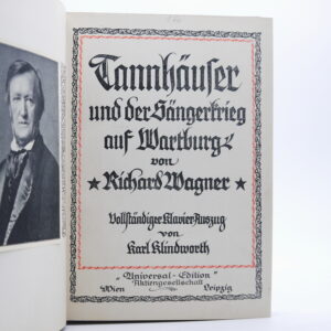 Tannhäuser und der Sängerkrieg auf Wartburg: Vollständiger Klavierauszug von Karl Klindworth